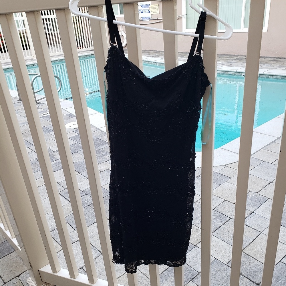 Marciano Black Lace/Beaded Dress